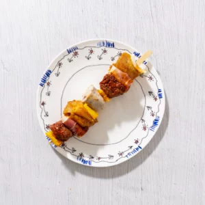 Brochette van het huis